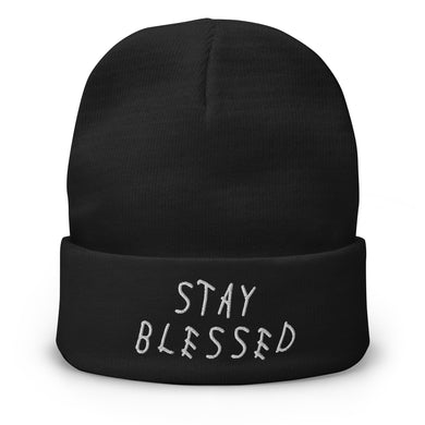 STAY BLESSED Embroidered Beanie