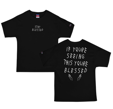 STAY BLESSED FRONT and BACK Men's Champion T-Shirt