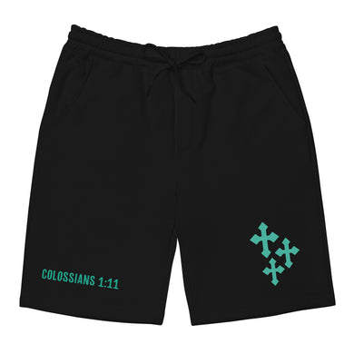 Colossians 1:11 Men's fleece shorts