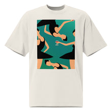 Load image into Gallery viewer, Abstract Fantasy Front and Back Oversized faded t-shirt