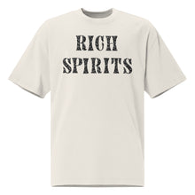 Load image into Gallery viewer, Rich Spirits Front and Back Black Oversized faded t-shirt