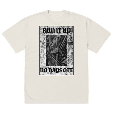 no days off Oversized faded t-shirt