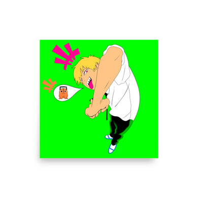 Denji and Pochita 14 x 14 Photo paper poster