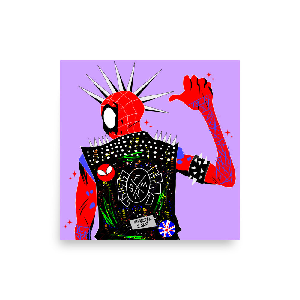 Spider-punk 14 x 14 Photo paper poster