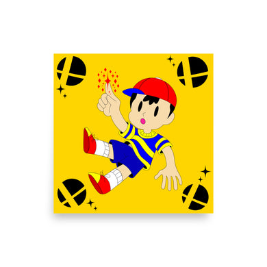 Ness PK Fire 14 x 14 Photo paper poster