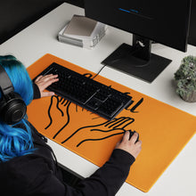 Load image into Gallery viewer, Extra Large mouse pad w/ digital hand drawn unique design
