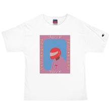 Load image into Gallery viewer, Blonde Motorcycle Helmet Champion T-Shirt
