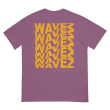 Load image into Gallery viewer, &quot;WAVEZ&quot; FRONT &amp; BACK garment-dyed heavyweight t-shirt
