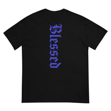 Load image into Gallery viewer, Follow God/Blessed Front and Back Sideways version  garment-dyed heavyweight t-shirt