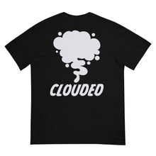 Load image into Gallery viewer, &quot;CLOUDED&quot; FRONT AND BACK garment-dyed heavyweight t-shirt