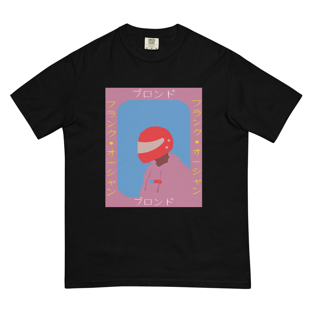 Blonde Motorcycle Helmet garment-dyed heavyweight t-shirt