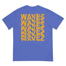 Load image into Gallery viewer, &quot;WAVEZ&quot; FRONT &amp; BACK garment-dyed heavyweight t-shirt