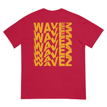 Load image into Gallery viewer, &quot;WAVEZ&quot; FRONT &amp; BACK garment-dyed heavyweight t-shirt