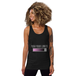 Push Your Limits wearing this Graphic Art Tank Top Design you won't find anywhere else.