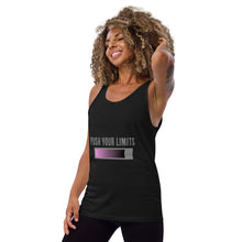 Load image into Gallery viewer, Push Your Limits wearing this Graphic Art Tank Top Design you won&#39;t find anywhere else.