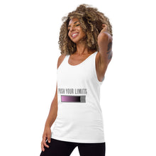 Load image into Gallery viewer, Push Your Limits wearing this Graphic Art Tank Top Design you won&#39;t find anywhere else.