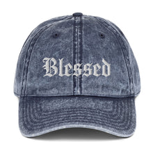 Load image into Gallery viewer, Blessed Vintage Cotton Twill Cap